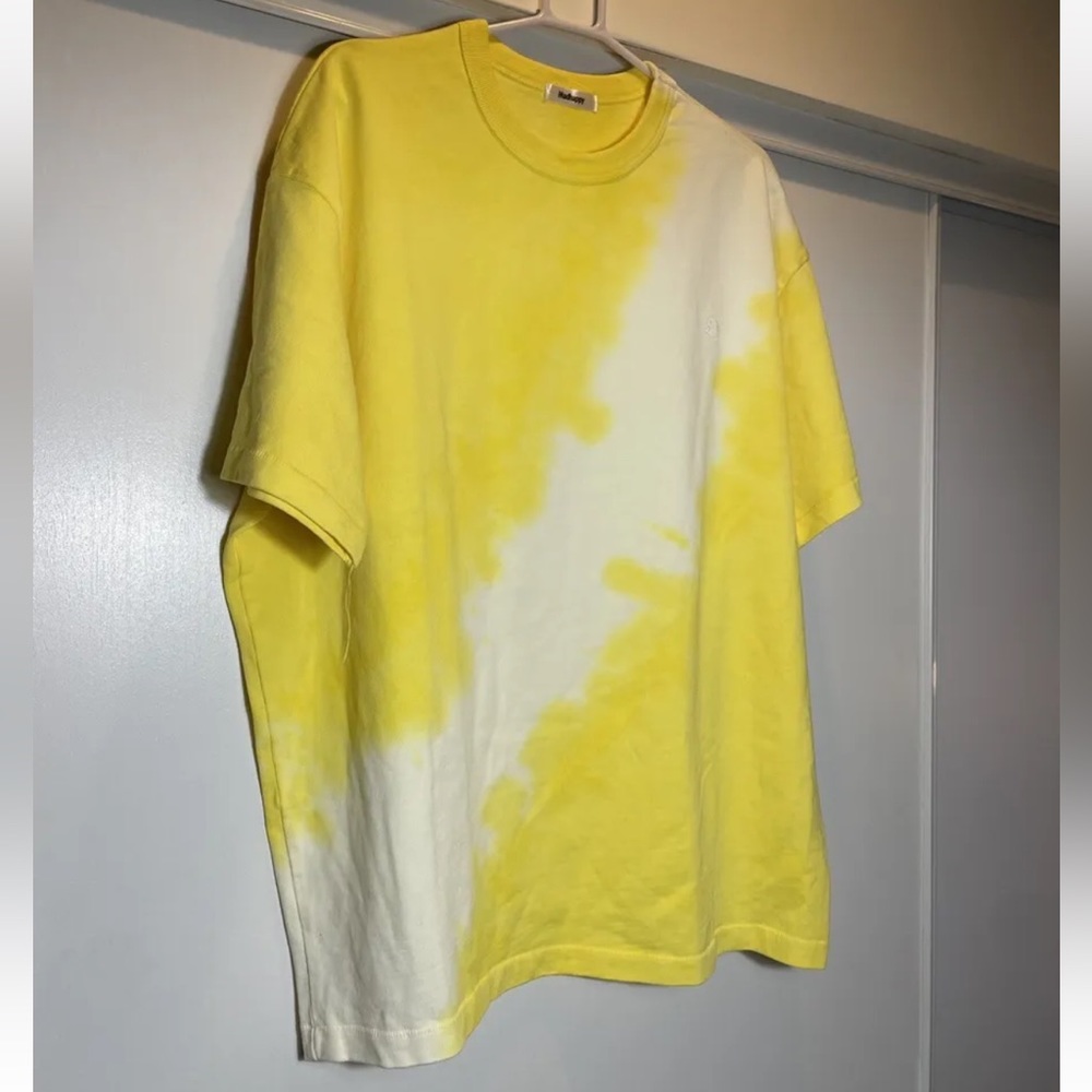 Madhappy Snapchat Collab T Shirt Tie Die Yellow White Read Description NEW Large